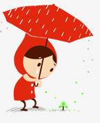 心疼那个雨中小孩