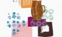 手抄报插图：水壶与花