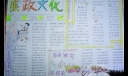 廉政文化手抄报图