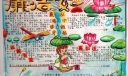 廉洁如莲手抄报图片