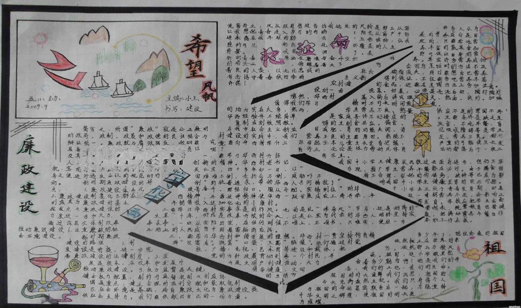 小学生廉政手抄报大全