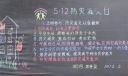 512减灾日黑板报设计图