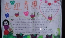 喜迎青奥手抄报版面设计图