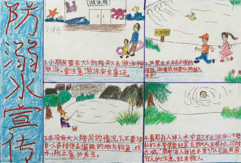 2022暑期防溺水手抄报