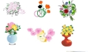 板报插图：六种精美的花