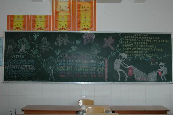 节水抗旱黑板报作品
