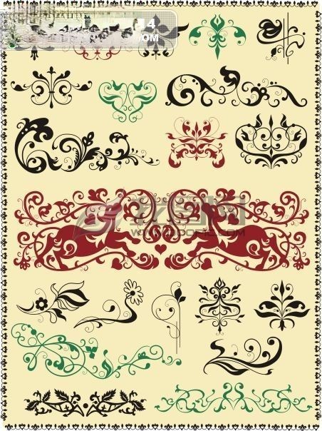 中国风喜庆矢量花纹