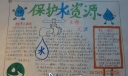 保护水资源手抄报图片