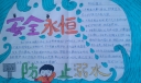 安全永恒防止溺水手抄报图片