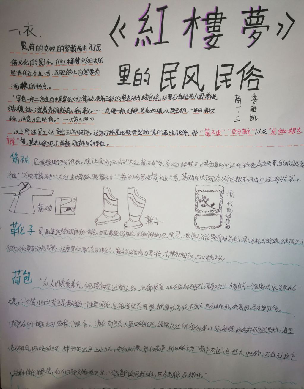 古诗词中的民族手抄报图片