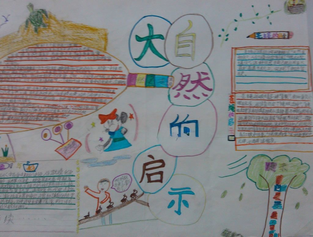 奇趣大自然手抄报图片