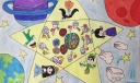 太空星星餐厅科幻画