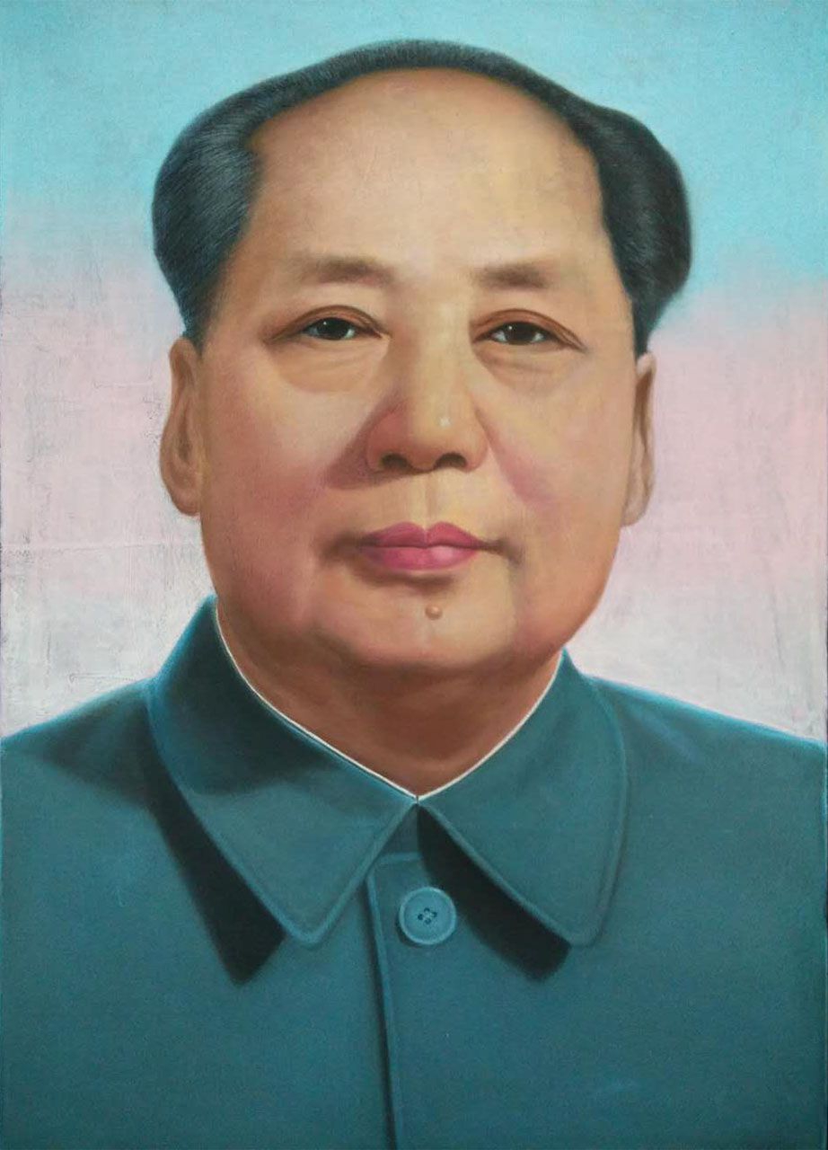 毛泽东粉笔画（郭军作品）