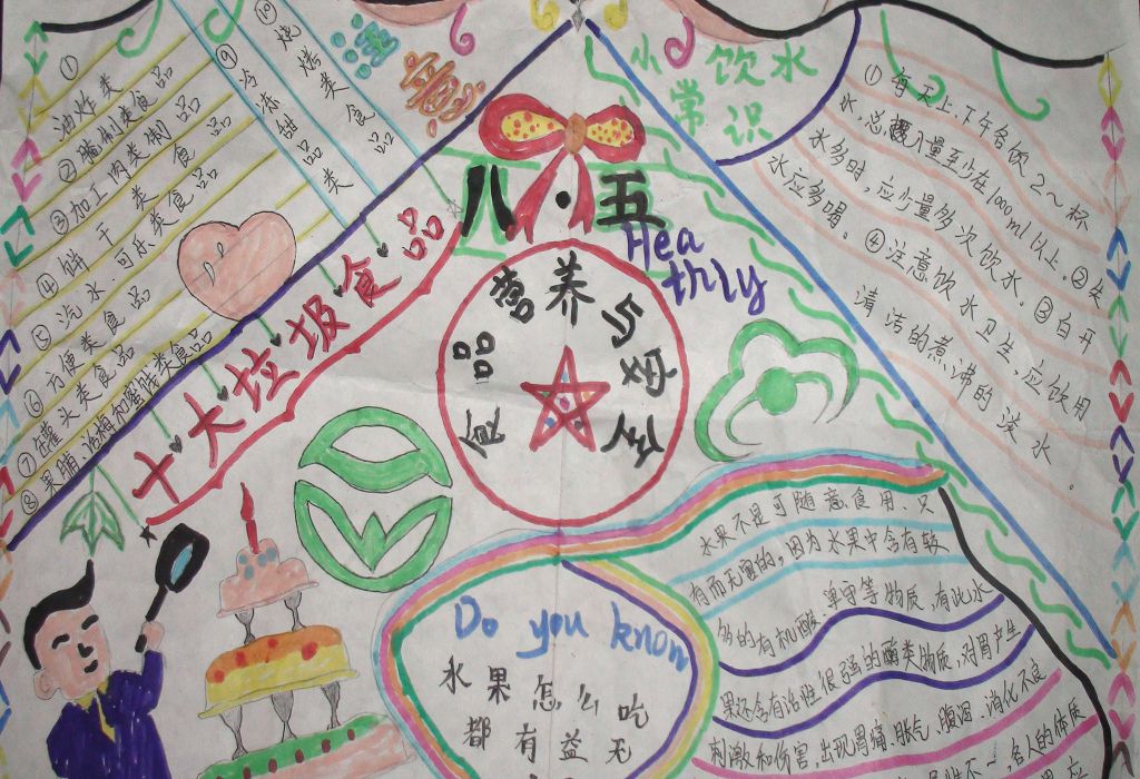 营养午餐健康成长手抄报 营养午餐健康成长手抄报