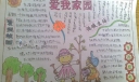 爱我家园手抄报
