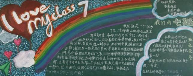 我爱我班黑板报作品展评
