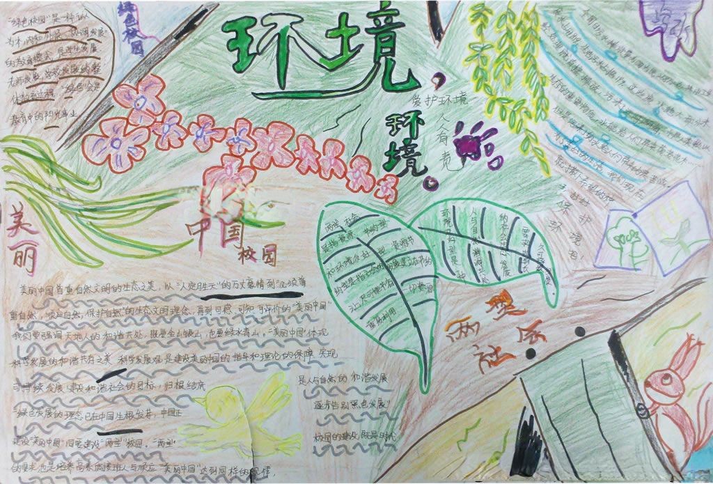 建两型校园手抄报