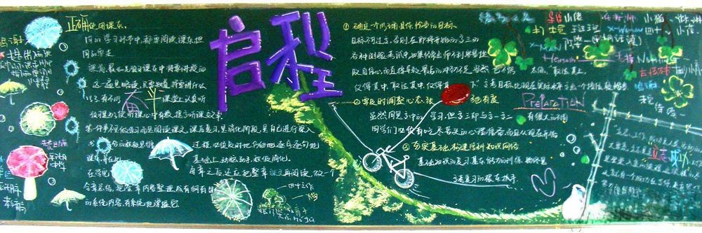 憧憬高三我们起航黑板报