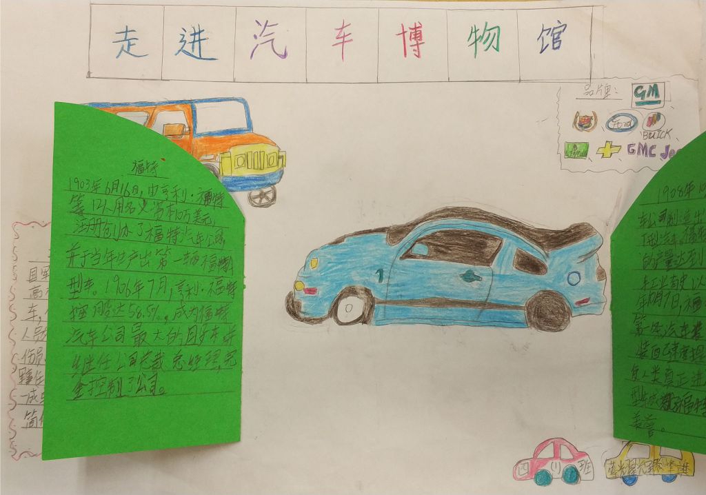 汽车博物馆手抄报图片大全
