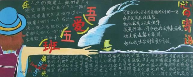 我爱我班黑板报作品展评
