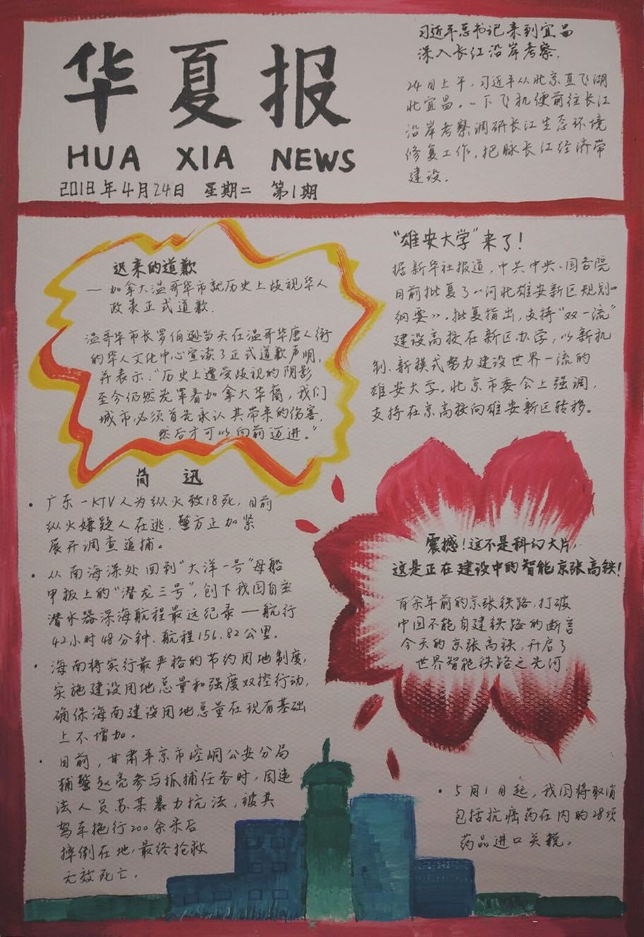 班级报刊手抄版