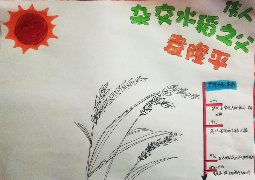 伟人杂交水稻之父袁隆平,关于袁隆平的手抄报 伟人杂交水稻之父袁隆平,关于袁隆平的手抄报