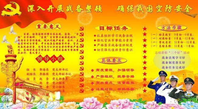 部队战备值班板报设计 部队战备值班板报设计