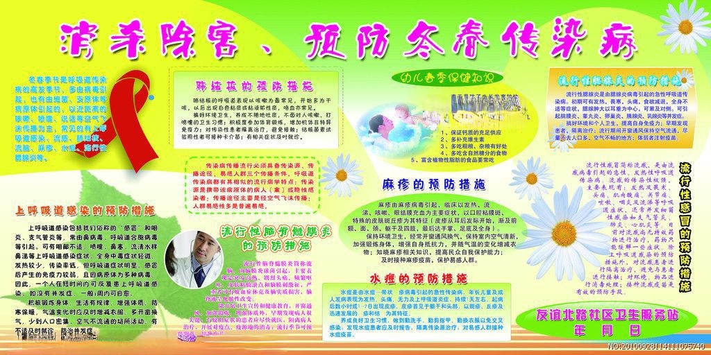 预防冬春传染病板报图片