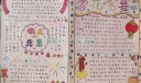 元旦学生手抄报作品-雪花飞舞