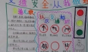 敬畏生命遵守规则手抄报，交通安全从我做起