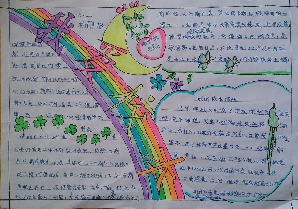 校本课程手抄报图片大全 校本课程手抄报图片大全