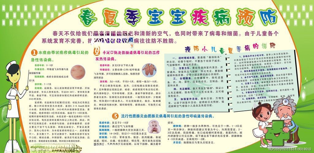 春夏季疾病预防板报图片