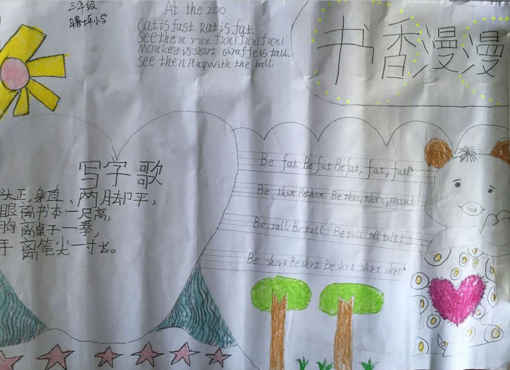 正确坐姿和握笔手抄报图片