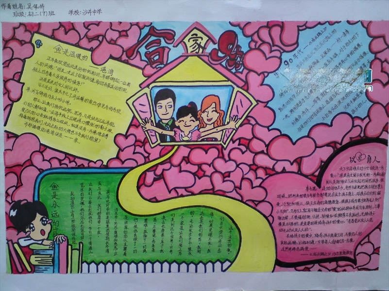 亲子运动会手抄报图片 亲子运动会手抄报图片