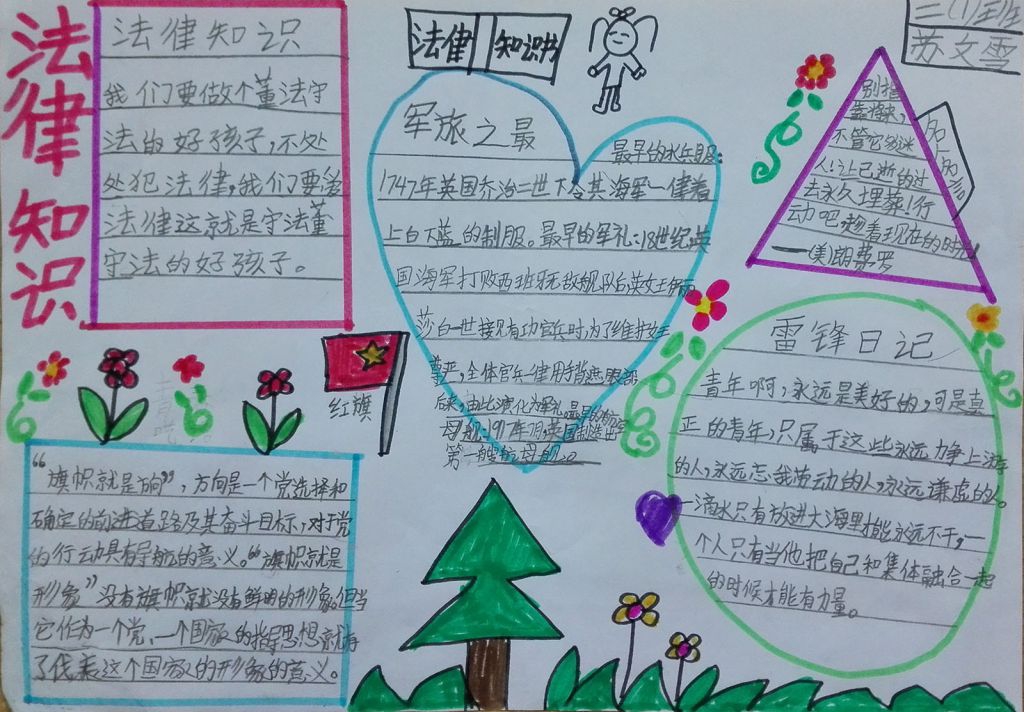 学法知法珍爱生命手抄报 学法知法珍爱生命手抄报