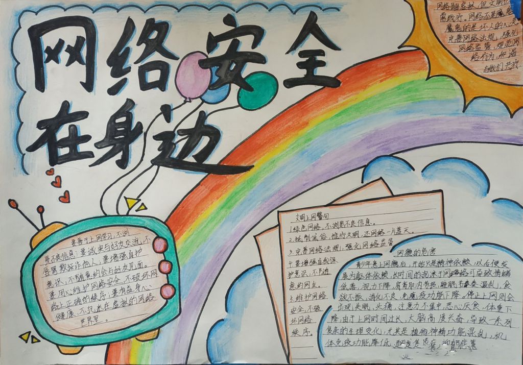 网络安全手抄报怎么做,学习网络防护技能 网络安全手抄报怎么做,学习网络防护技能