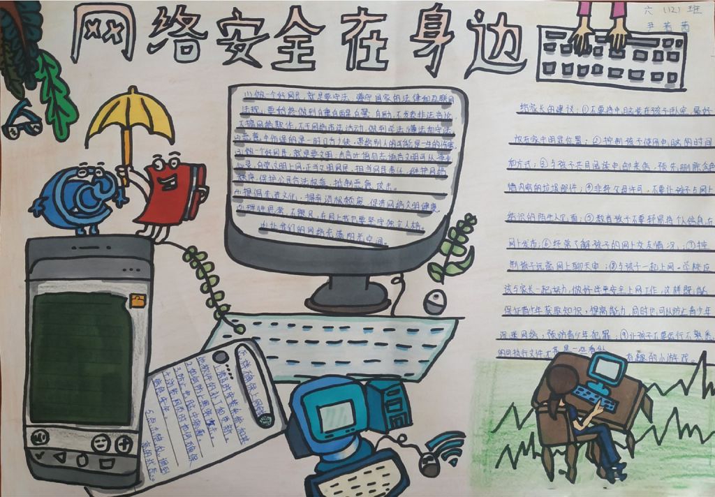 网络安全手抄报怎么做,学习网络防护技能 网络安全手抄报怎么做,学习网络防护技能