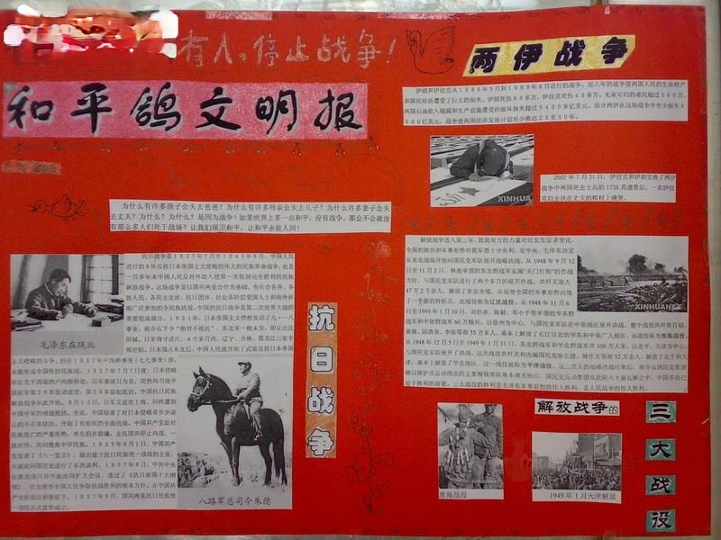 和平鸽文明报设计图欣赏 和平鸽文明报设计图欣赏