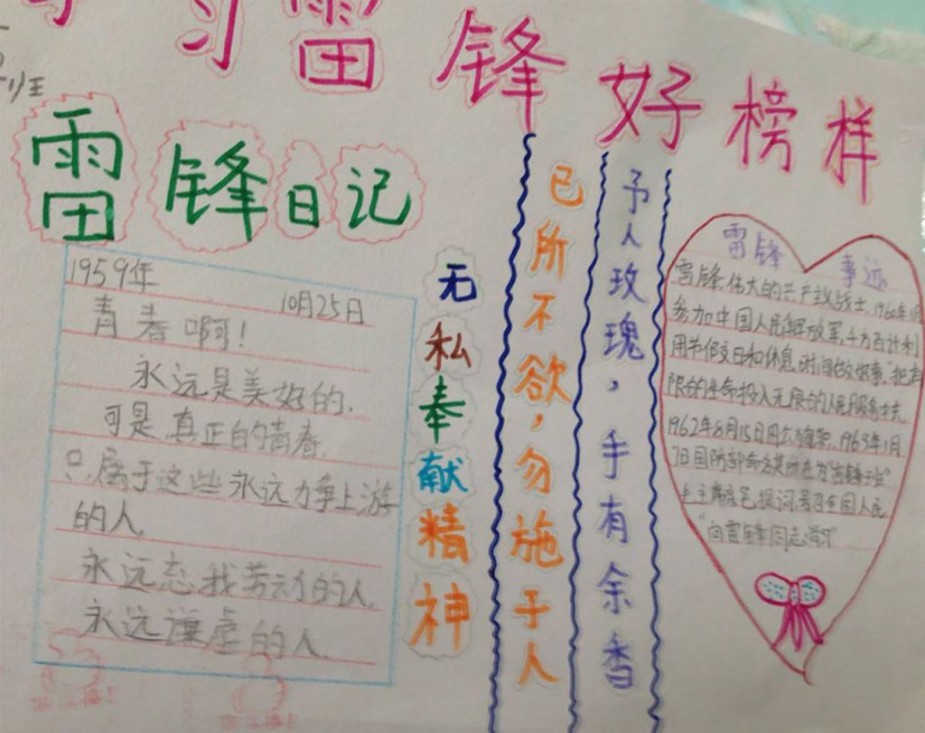 学雷锋树新风一等奖手抄报 学雷锋树新风一等奖手抄报