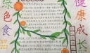 绿色食品健康成长手抄报