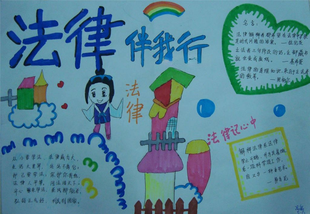 2022普法教育宣传月手抄报