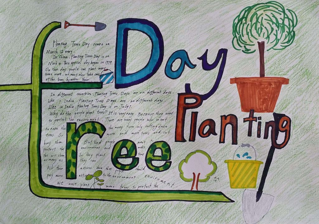 2022植树节英语手抄报 2022植树节英语手抄报