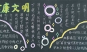 平安健康文明和谐黑板报