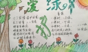 爱绿护绿小使者手抄报