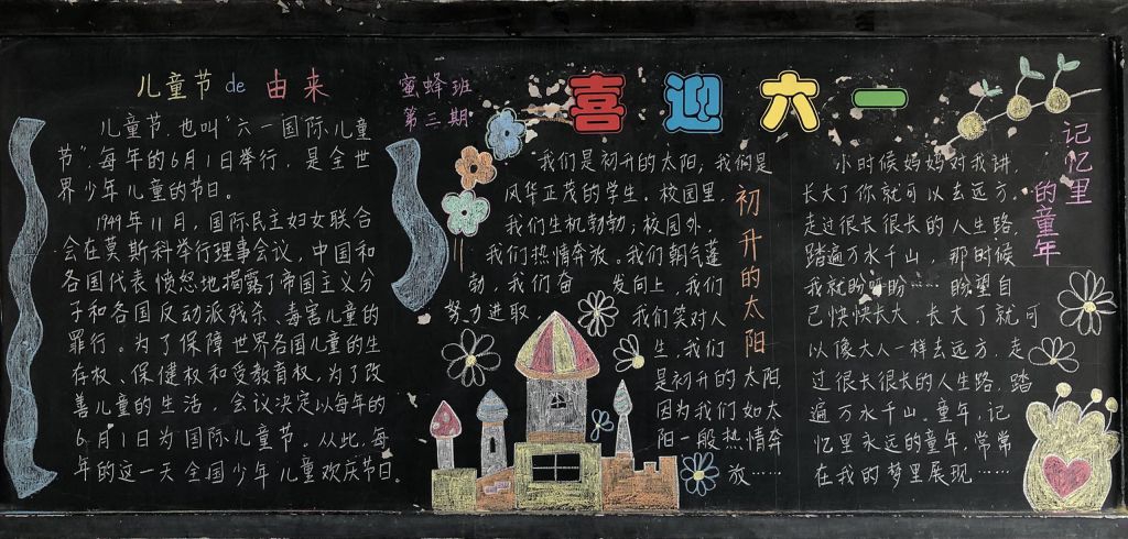 快快乐乐过六一黑板报, 快快乐乐过六一黑板报,