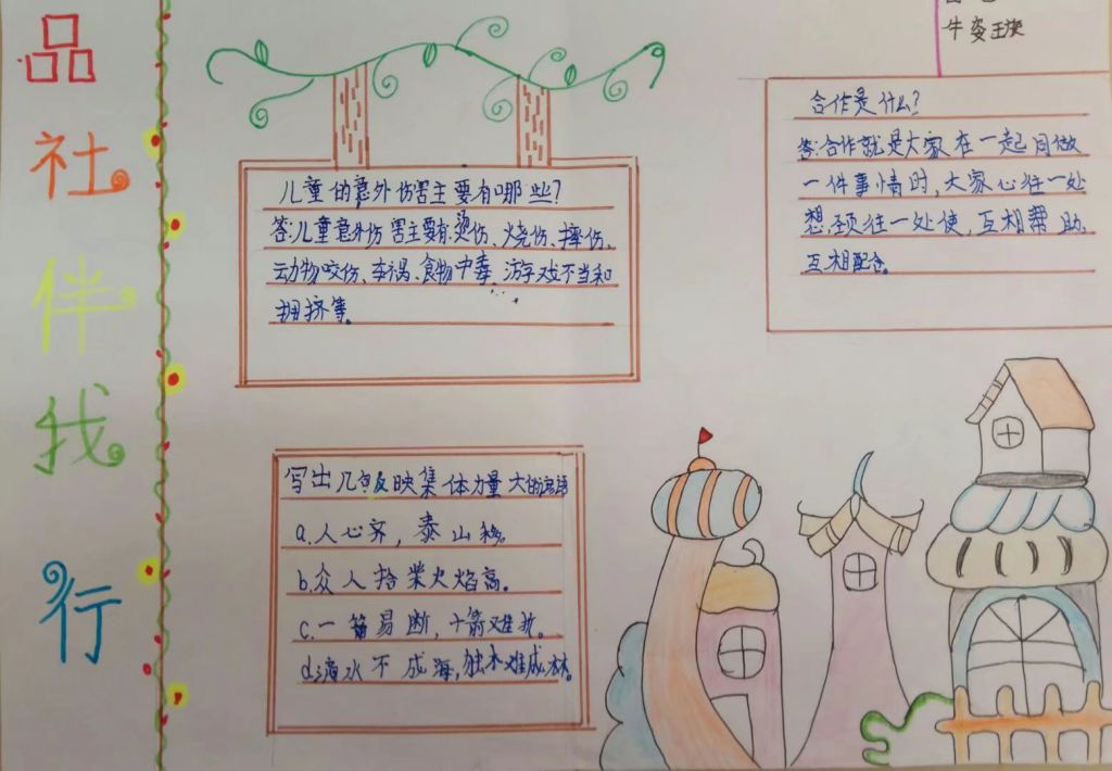 品德与社会手抄报图片大全（）