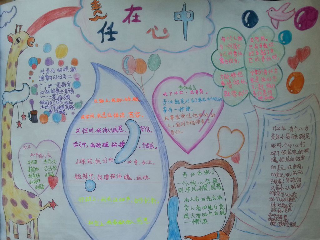 感恩革命先烈责任在我心中手抄报 感恩革命先烈责任在我心中手抄报