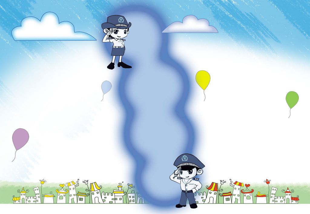 向人民警察致敬手抄报模板 向人民警察致敬手抄报模板