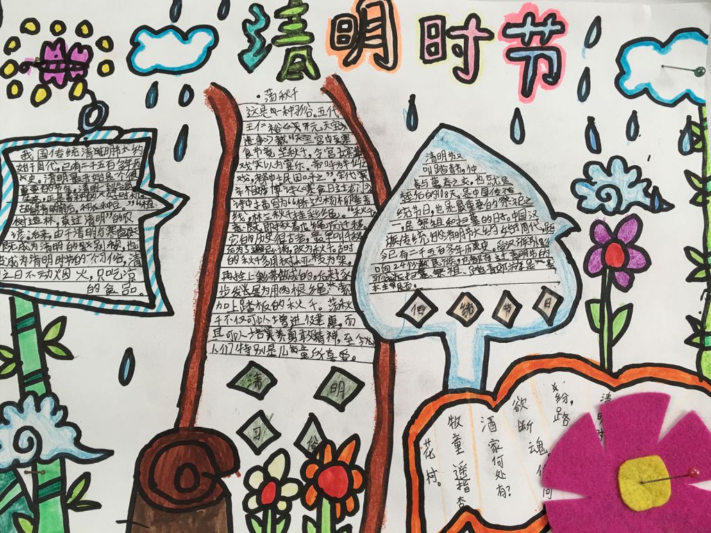 清明节的认识手抄报 清明节的认识手抄报