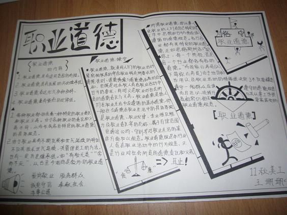 职业道德手抄报大全 职业道德手抄报大全